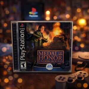 Medal of Honor: Underground – PlayStation 1 (PS1) Black Label CIB - Untested